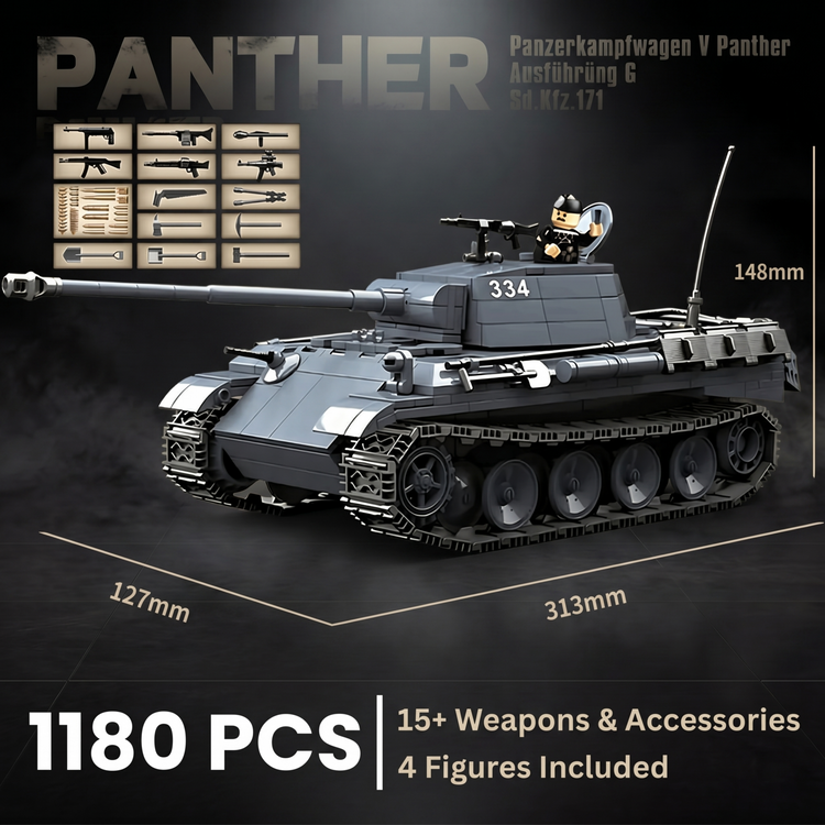 Panther Tank (Grey) | 1190 PCS