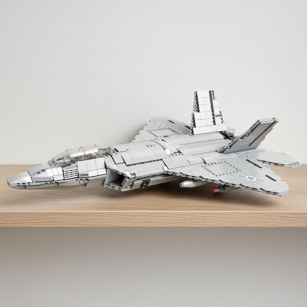 F 22 Raptor Brick F-22 Raptor Custom Brick Model Kit – 1837 Pieces | Brick'd Out – Brick ...