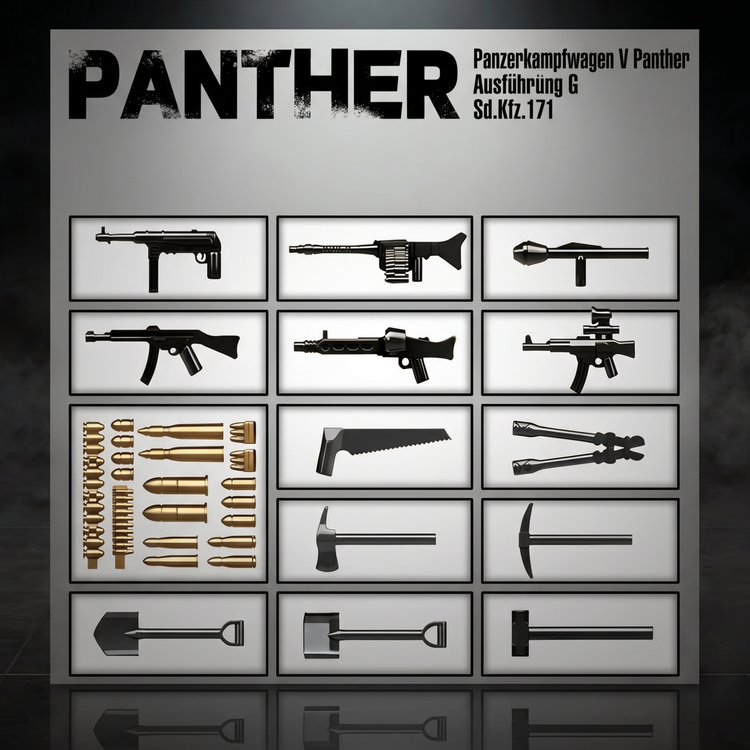 Panther Tank (Grey) | 1190 PCS