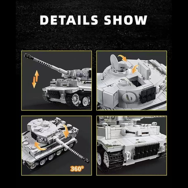 Tiger 1 Snow Camo | 1629 PCS