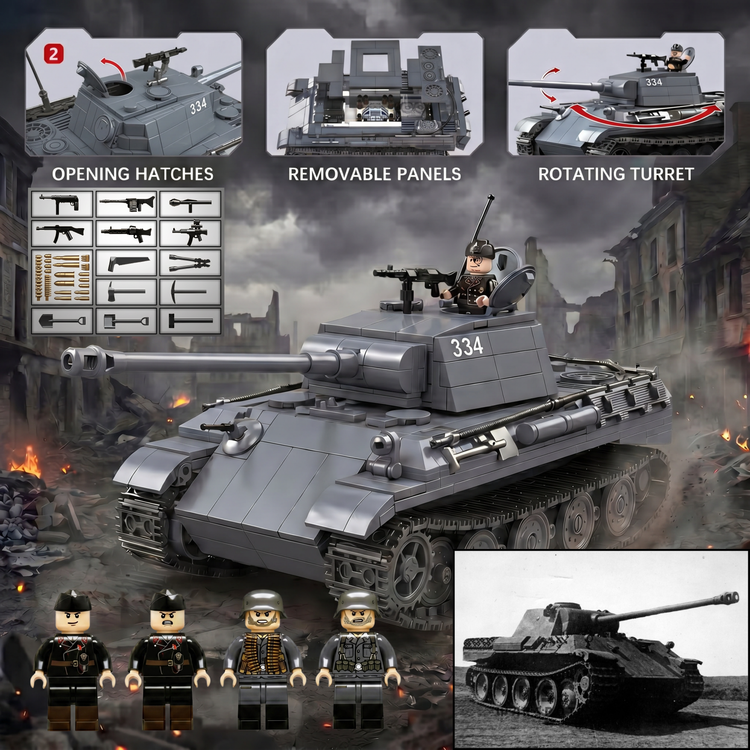 Panther Tank (Grey) | 1190 PCS