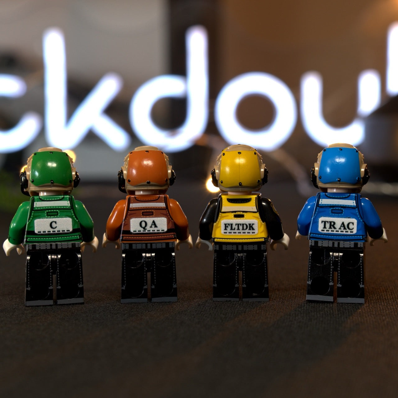 Custom made Rainbow Crew minifigures / flight deck crew | 7 PCS