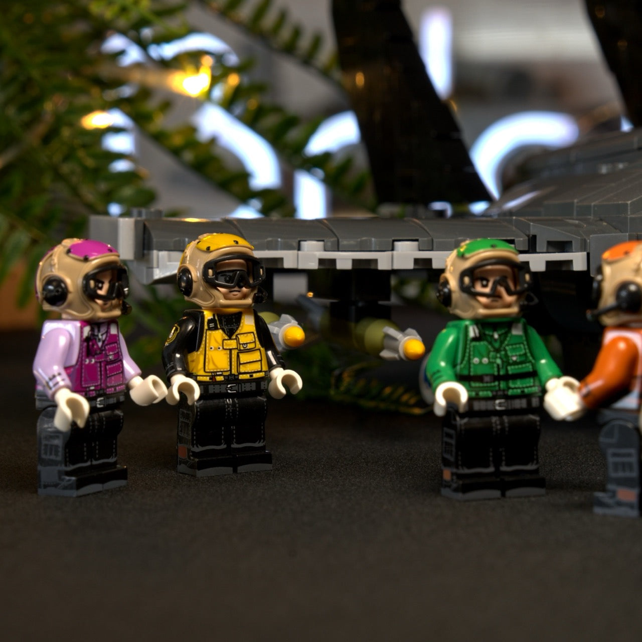 Custom made Rainbow Crew minifigures / flight deck crew | 7 PCS