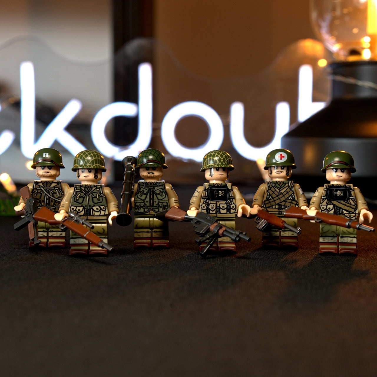Custom made WW2 US 101st Airborne minifigures | 6 PCS