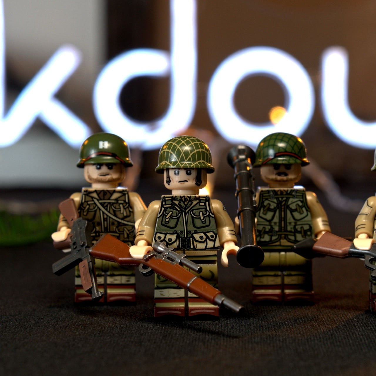 Custom made WW2 US 101st Airborne minifigures | 6 PCS