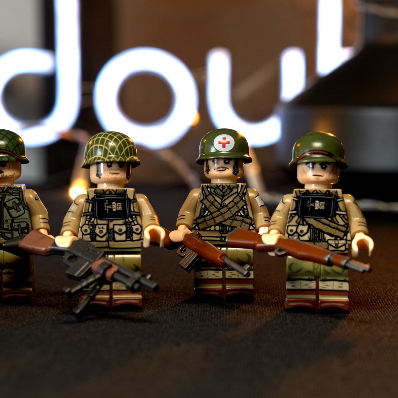 Custom made WW2 US 101st Airborne minifigures | 6 PCS