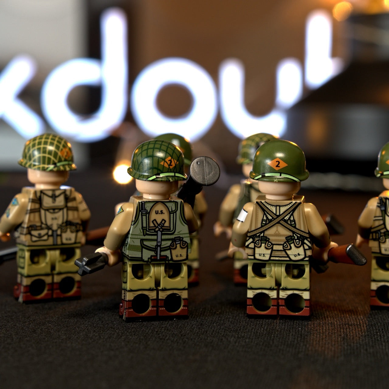 Custom made WW2 US 101st Airborne minifigures | 6 PCS