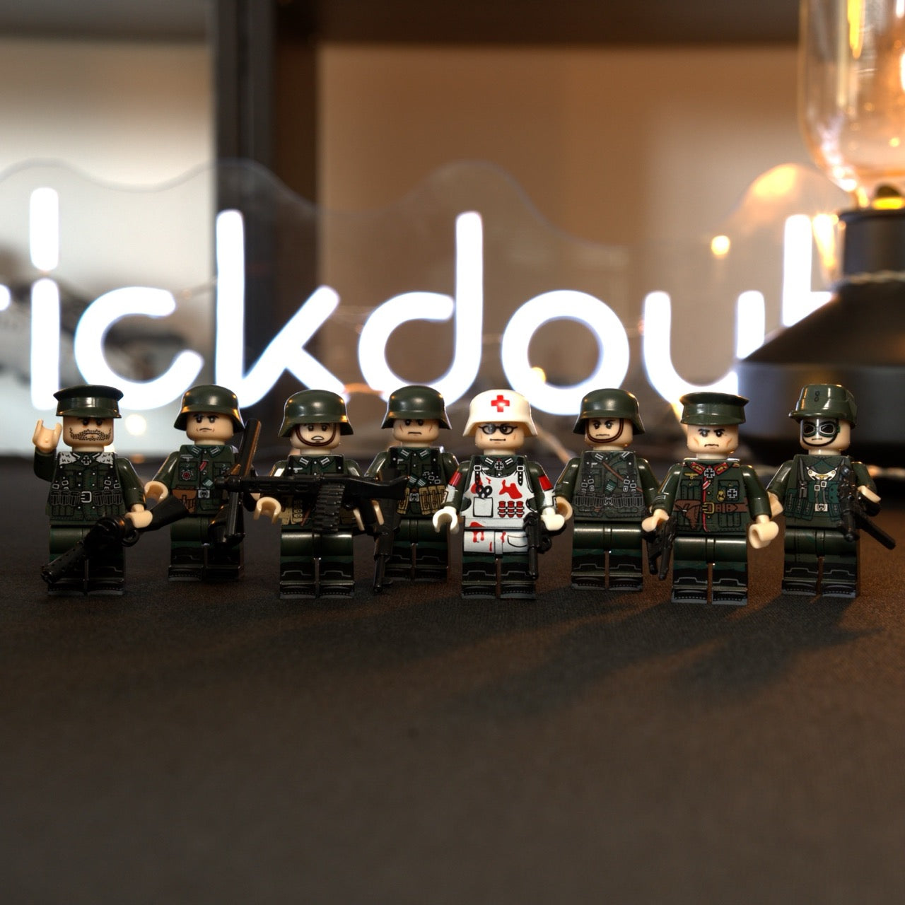 Custom made WW2 German Gruppe minifigures | 8 PCS