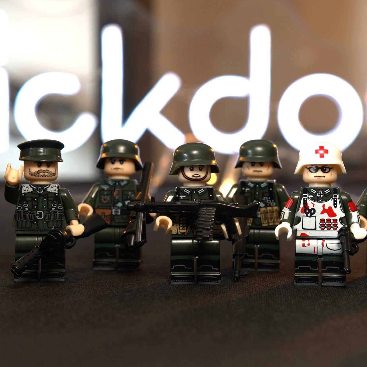Custom made WW2 German Gruppe minifigures | 8 PCS