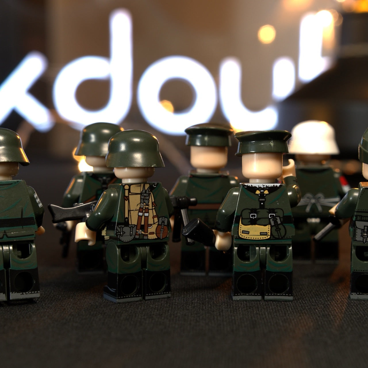 Custom made WW2 German Gruppe minifigures | 8 PCS