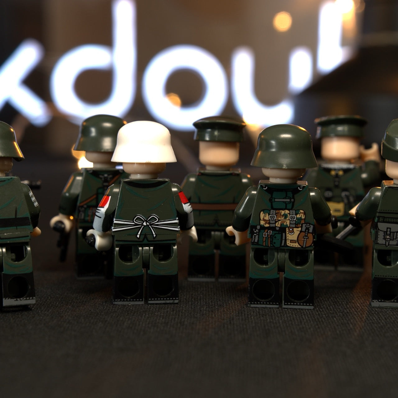 Custom made WW2 German Gruppe minifigures | 8 PCS