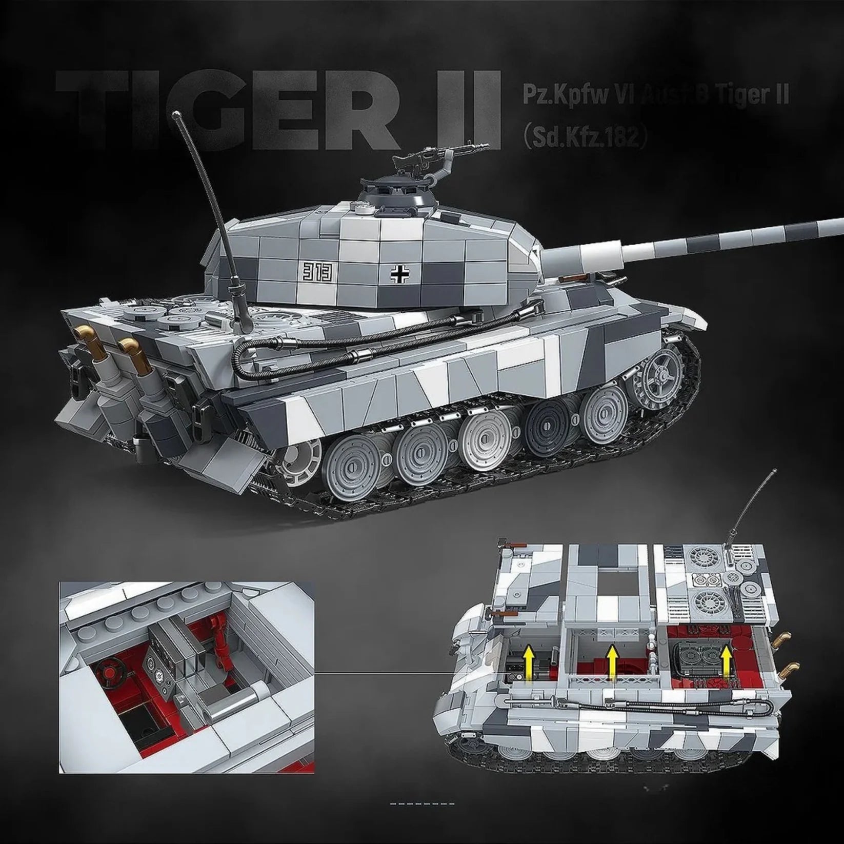 Tiger II (Snow Camo) | 1522 PCS